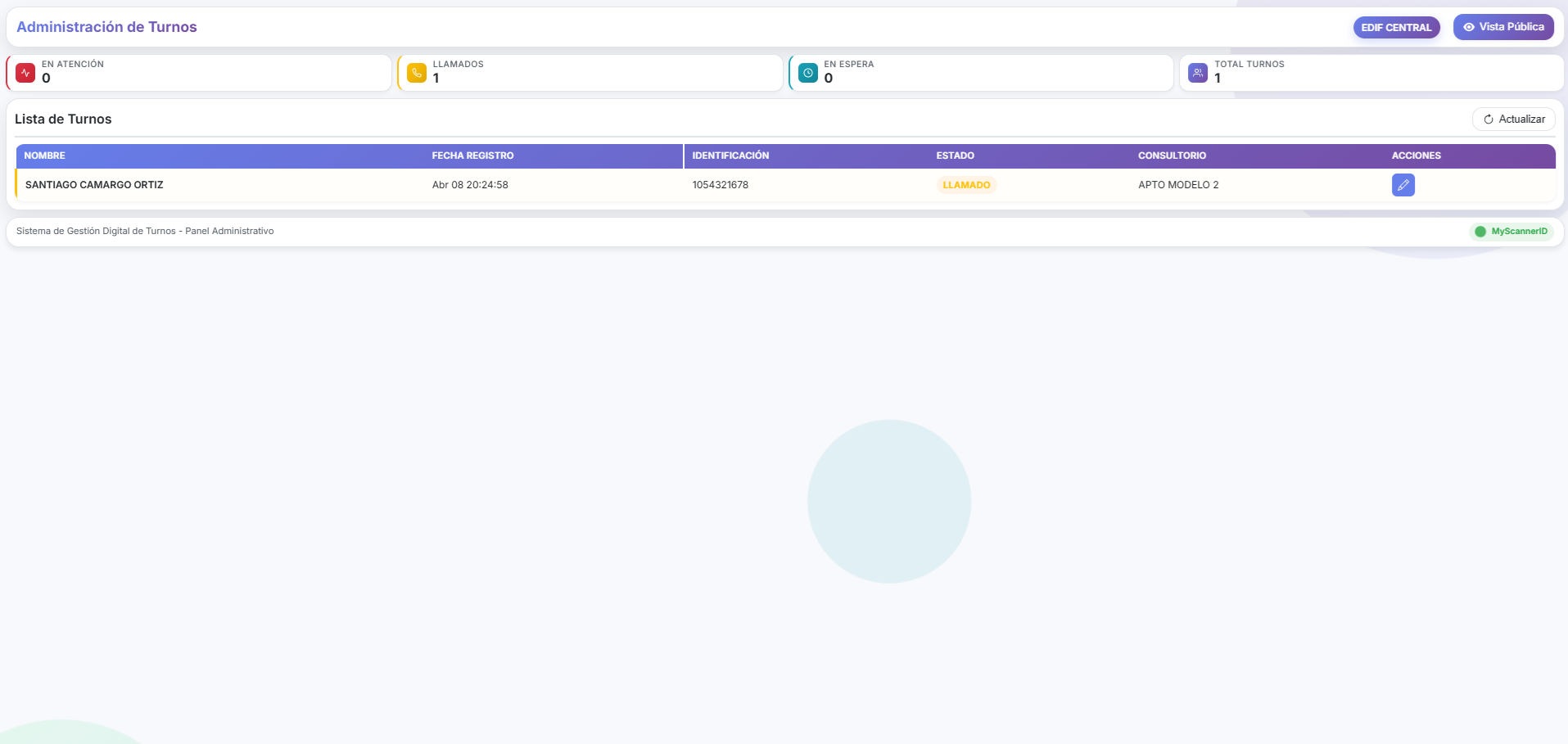Panel Administrativo